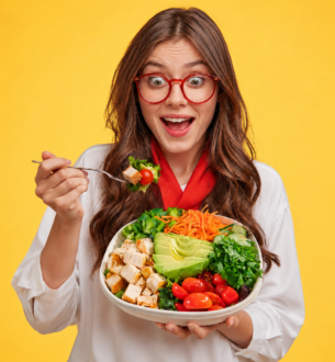 Girl Eating Bowl  e1778453665338